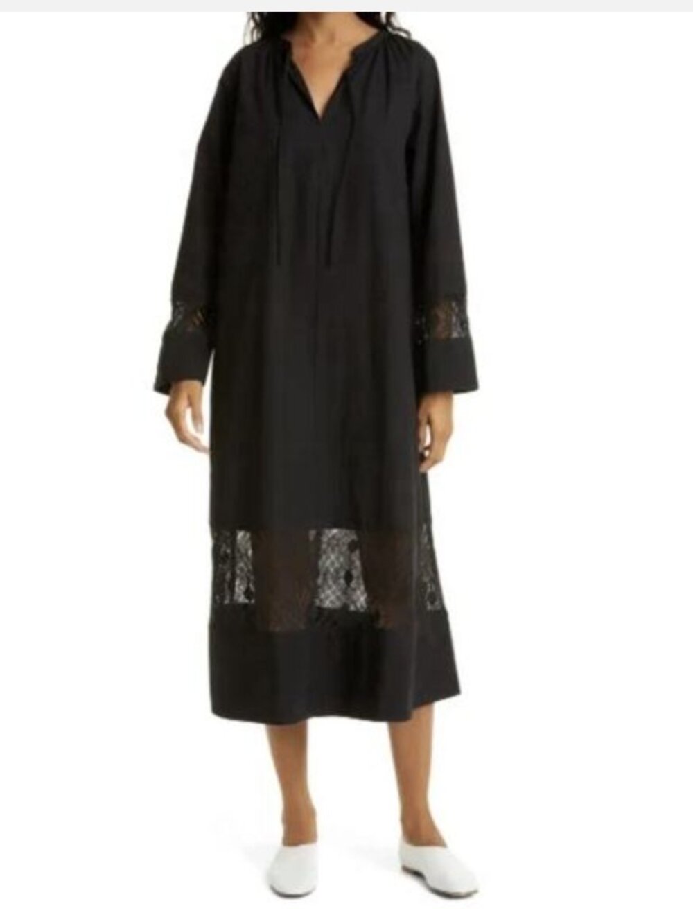 NWT SAMSOE SAMSOE Solid Black Sahell Dress